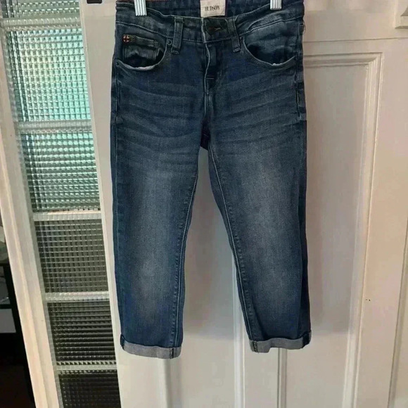 Hudson jeans kids size 7 unisex. Straight leg cuffed hem perfect condition - Picture 2 of 9